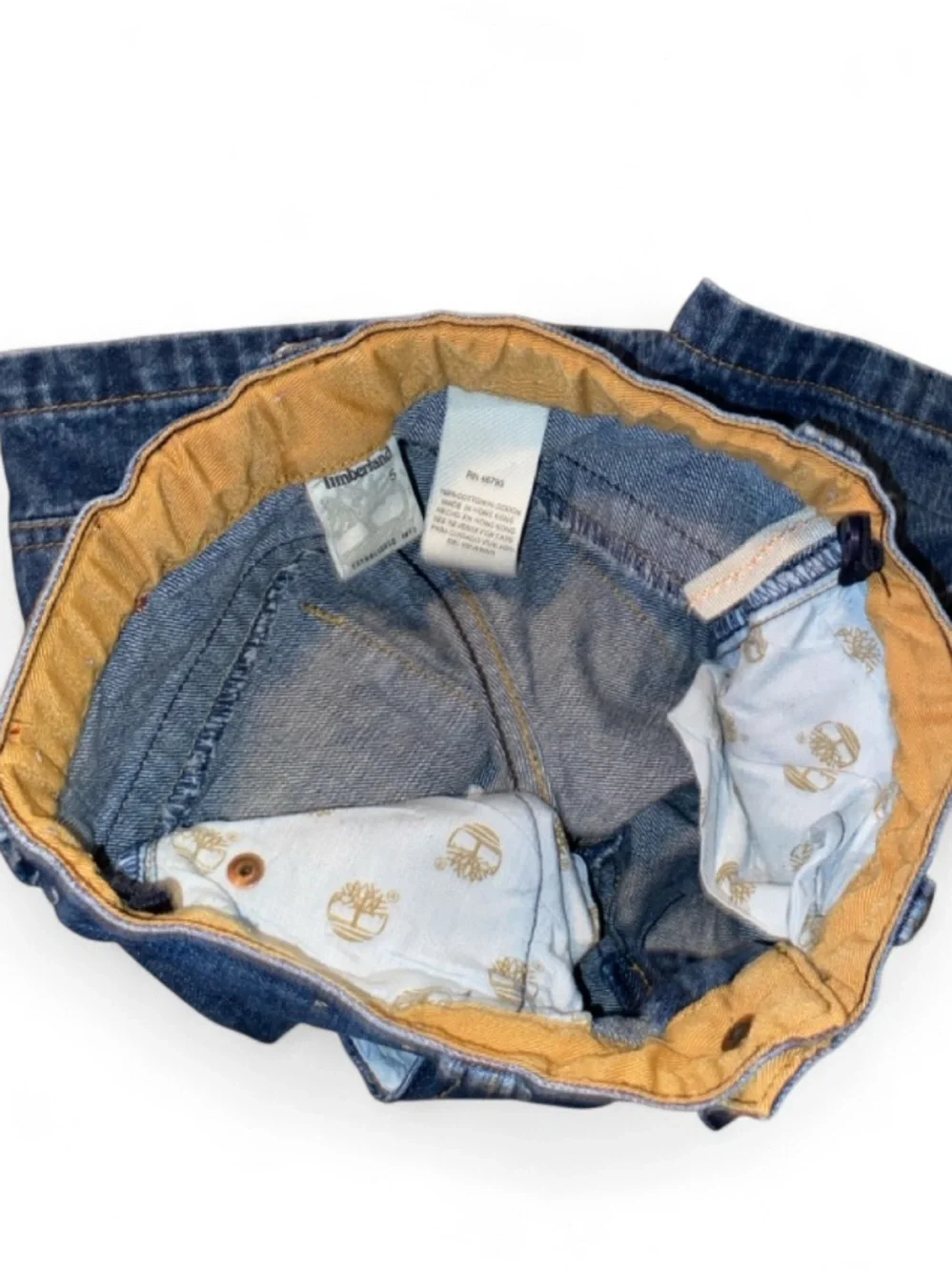 Timberland Men's Dark Blue Denim Carpenter Shorts